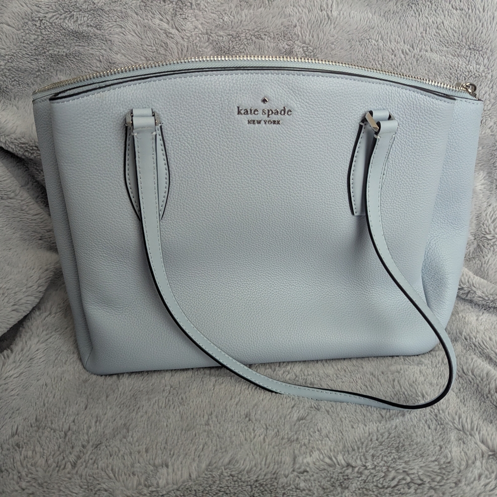 Kate Spade Light Blue Leather Shoulder Bag
